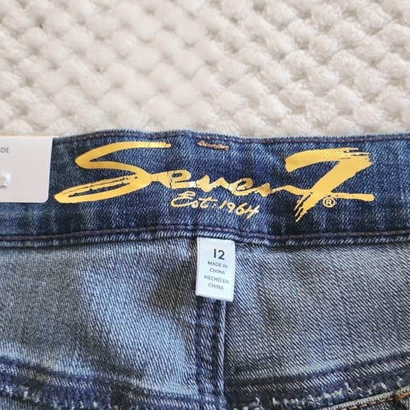 SEVEN7 WEEKEND BOYFRIEND WOMENS JEANS WASHED LIGHT BLUE SIZE 12 NEW/TAGS - Picture 7 of 16